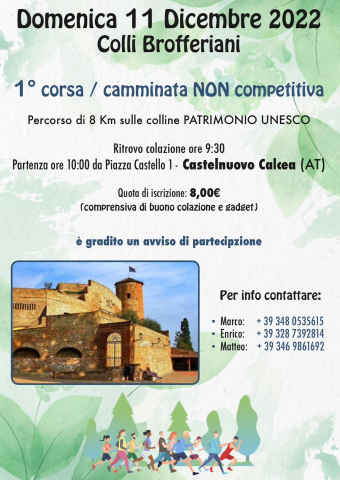 Castelnuovo Calcea | Corsa / camminata non competitiva sulle colline